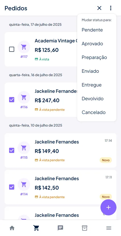 Novo status