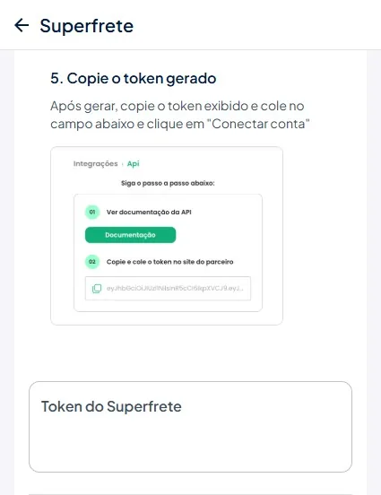 Colar token no Stoqui