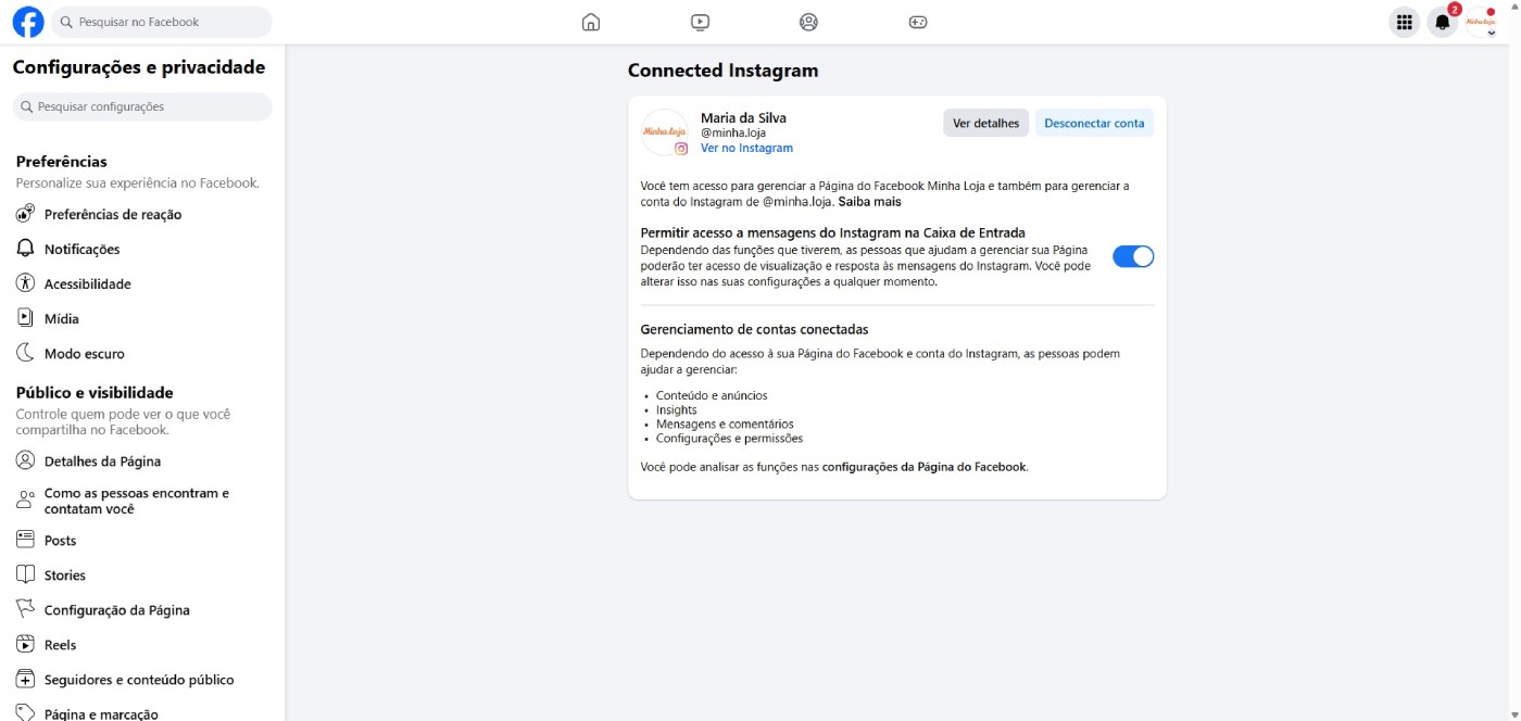 Confirmar vinculação
