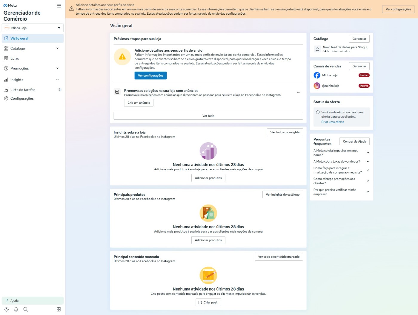 Lista de tarefas pendentes