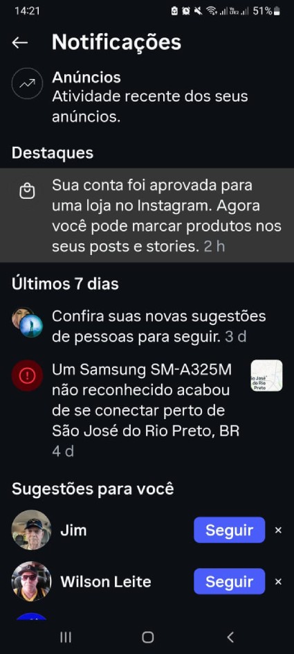 Notificação aprovação